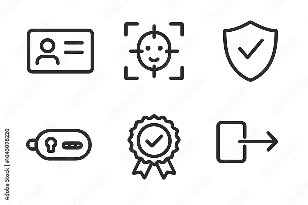 Poster security features and identity verification elements in a digital format display various tools for p