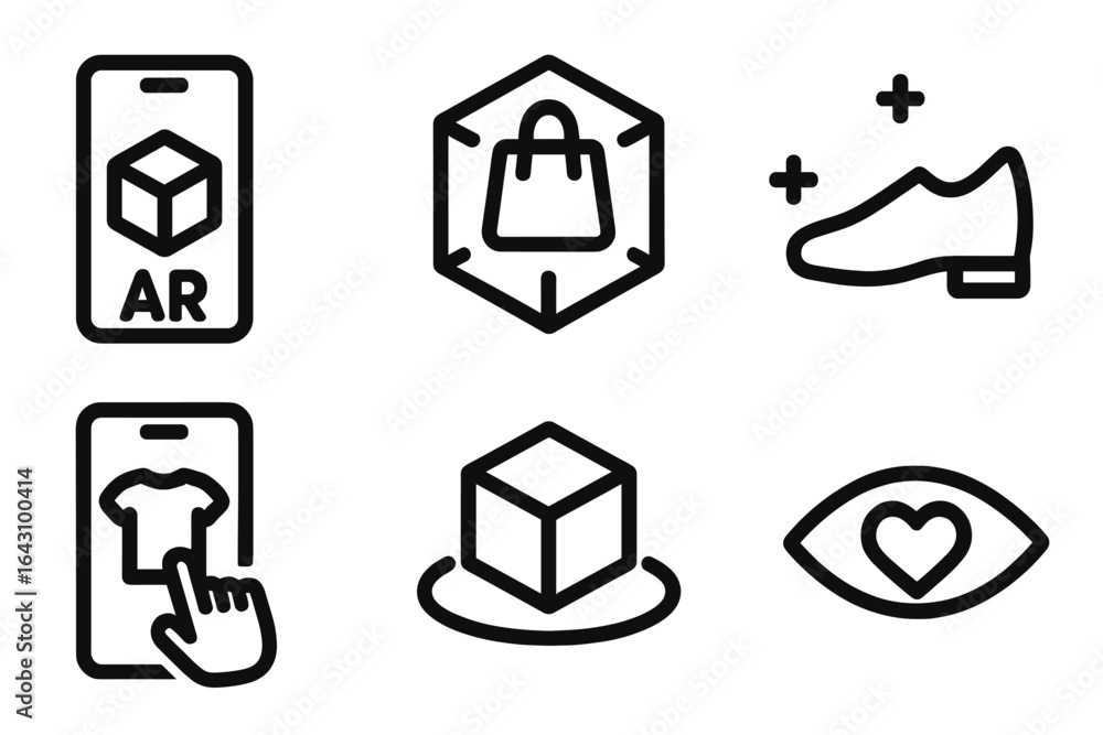 Poster exploring augmented reality shopping with smartphone technology for enhanced consumer experiences