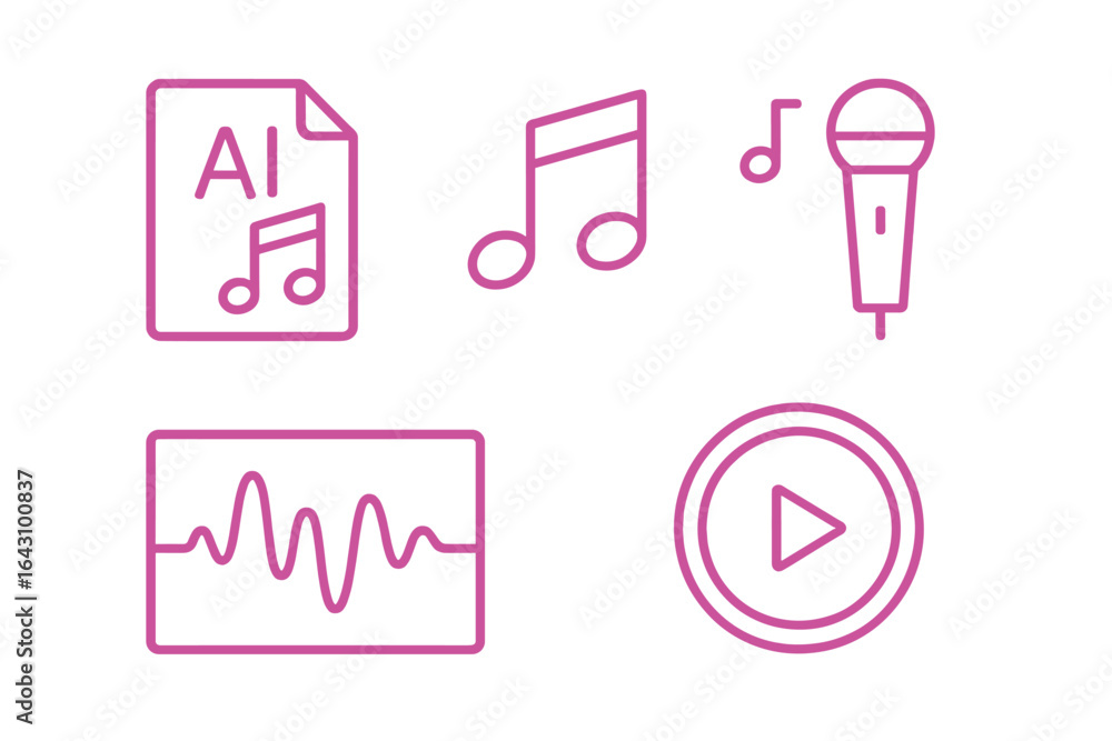 Aufkleber music creation tools showcase ai-driven melodies and sounds alongside dynamic performance elements