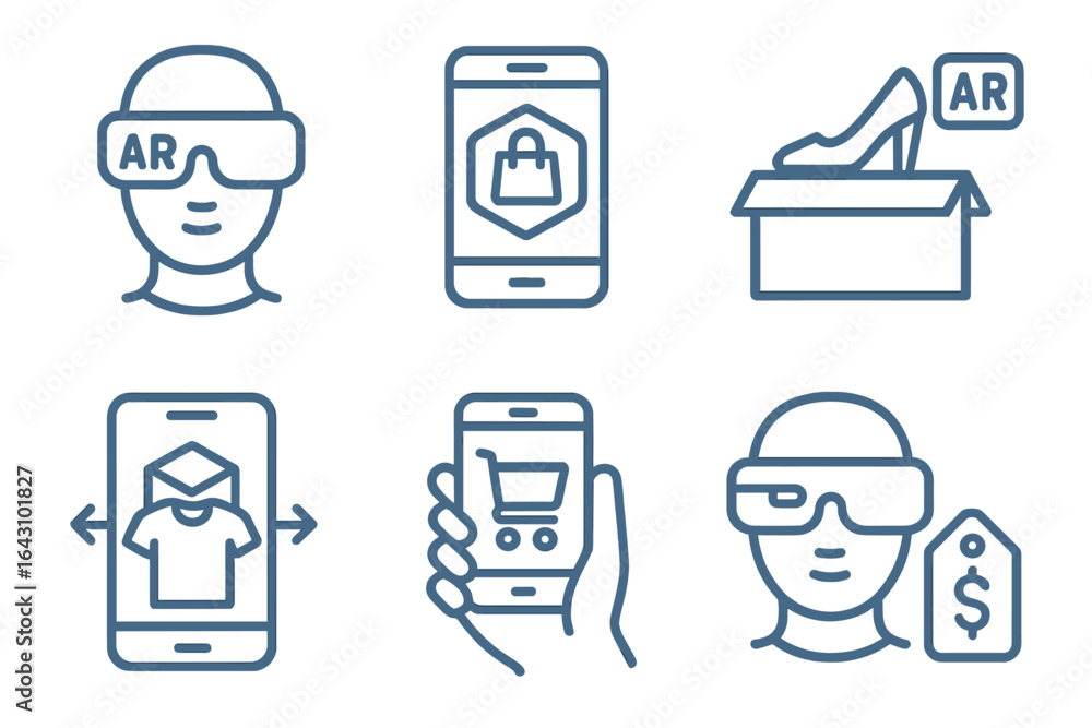 Aufkleber innovative augmented reality shopping experience with advanced technology and user interaction