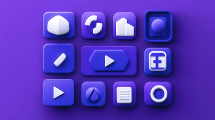 Dynamic 3D Glassmorphism Icon Bundles with Animated Elements, Figma Plugin Compatible for Stunning Designs