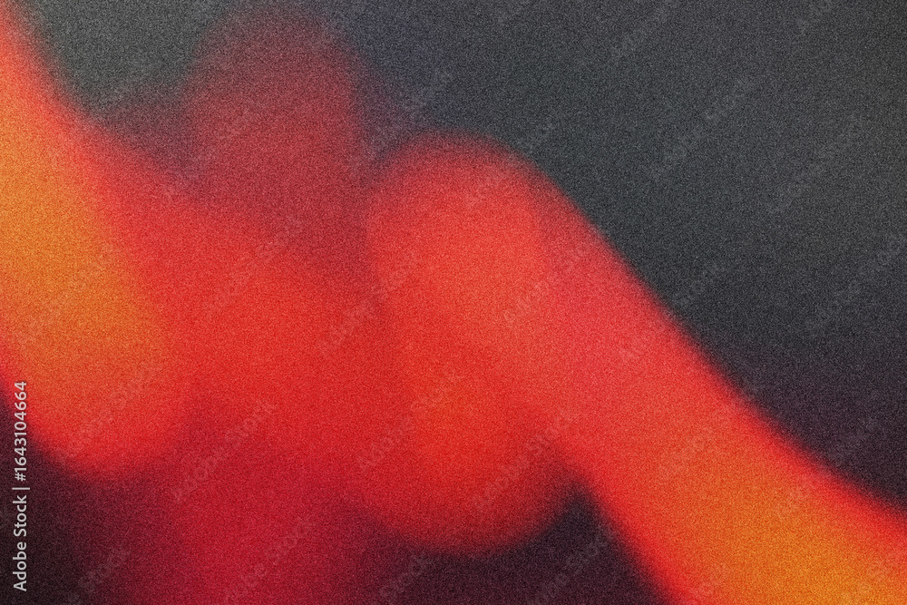 Poster abstract gradient background colors black and red noise texture.