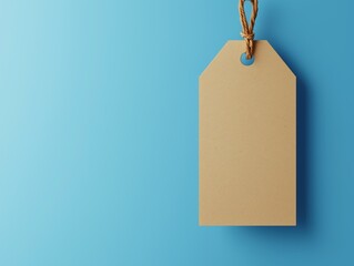 Natural Paper Label with Twine for Packaging Concepts