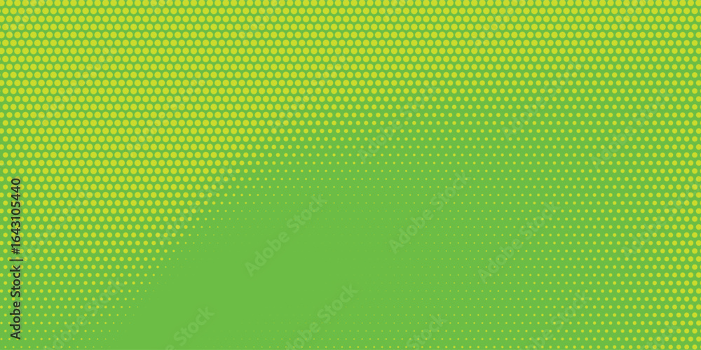 Poster dots halftone yellow green color pattern gradient texture background. vector illustration