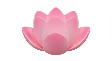 Fototapeta premium Pink lotus flower design closeup image