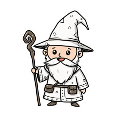 Medieval Wizard Male Boy Magician Witch Character