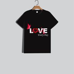 Creative and clean T-shirt Design .