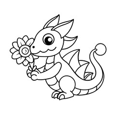 Fototapeta premium Baby Chick Watching Fireworks Printable Page