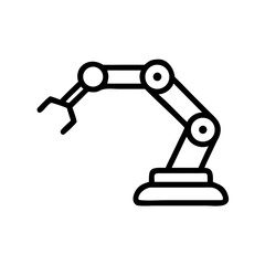 Artificial robotic hand icon design.