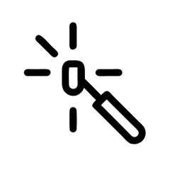 Obraz premium Bright metal spark icon design.