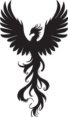 Phoenix Rising: A stylized illustration of a majestic phoenix spreading its wings, symbolizing rebirth and renewal.