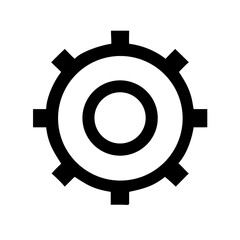 Gear frame icon design.