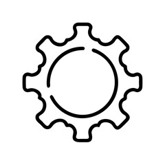 Gear shaped frame icon design.