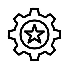 Gear star icon design.