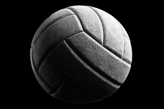 Volleyball ball line art design suitable for sports applications and websites emphasizing athleticism and competition