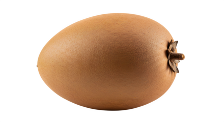 Brown, textured persimmon features soft lighting, isolated against black. Ideal for product photography, advertising, branding, or food blogs.