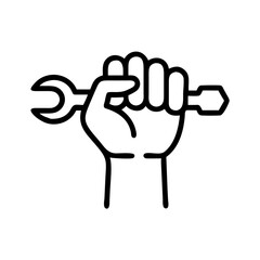 Labor pride icon design.