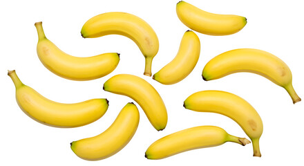 Yellow bananas pop on stark black. Fresh, minimalist fruit for branding, posters, or product photography.