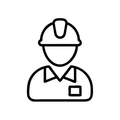 Official worker badge icon design.