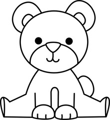 Bear Outline Coloring