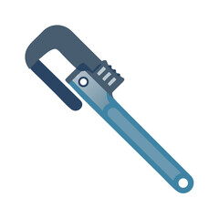 Pipe wrench icon design.