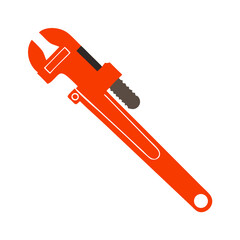 Pipe wrench icon design.