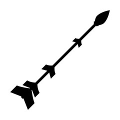 Arrow vector icon. Archery illustration sign. Archer symbol. Bow and arrows logo. Arrow for bow.