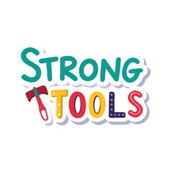 Strong tools icon design.