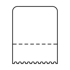 Ticket vector icon. Card illustration sign. Seat symbol. Coupon logo. Subscription web icon. ducket design for web.