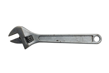 Adjustable spanner isolated on white.