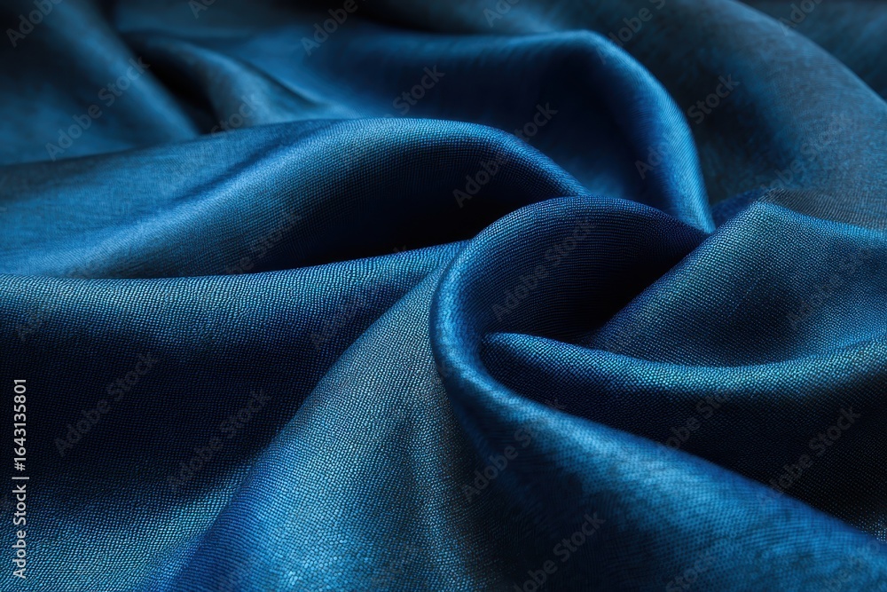 Poster rich blue fabric texture background perfect for creative designs, presentations, and various artisti