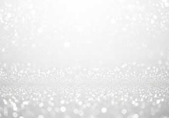 A bright and sparkling white glitter background with bokeh effect, perfect for festive celebrations