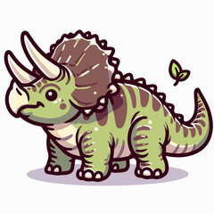 triceratops dinosaurs illustration