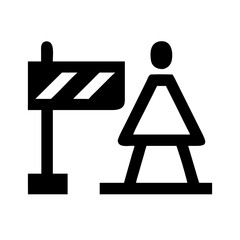 Work zone icon design.