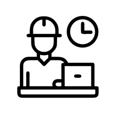 Worker day icon design.