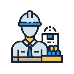 Worker day icon design.