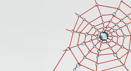 Naklejka premium Simple spider web design