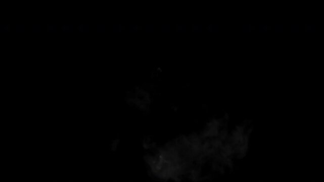Fog, Cloud, Vape, Blacke and white smoke, can be used as alpha, vapour, isolated over black background