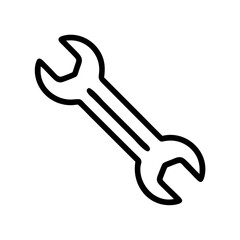 Wrench symbol icon design.