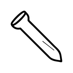 Obraz premium Coffin nail icon design.