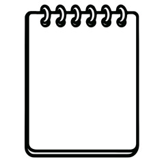 Blank Spiral Notebook Vector: Essential Tool for Notes and Ideas