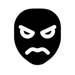 Cursed mask icon design.