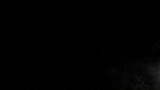 Fog, Cloud, Vape, Blacke and white smoke, can be used as alpha, vapour, isolated over black background