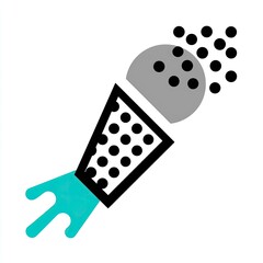 Cone-shaped dispenser with pepper