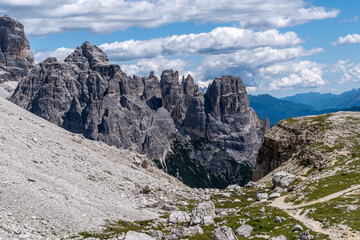 Panorama am drei Zinnen Wanderweg