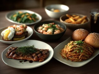 Delicious Food Platter, Gourmet Meal