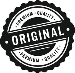 Original premium quality seal authentic guarantee badge
