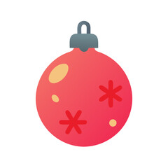 Obraz premium Christmas bulb icon design.