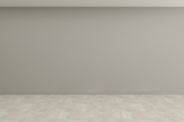 Modern empty room with minimal space. 3D rendering