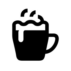 Fototapeta premium Cocoa mug icon design.